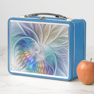 Fantasía floral, colorido abstracto flor fractal