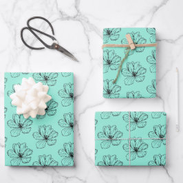 Fantasía floral Papel de embalaje sin soldadura
