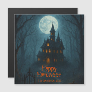 Fantasía gótica Castillo de Hauned y luz de luna
