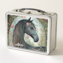 Fantasia Hermosa Caballo Negro