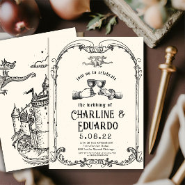 Fantasía Invitación a la Boda de Arte de engrase m