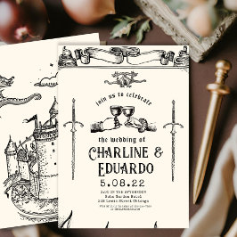 Fantasía Invitación a la Boda de Arte de engrase m