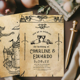 Fantasía Invitación a la Boda de Arte de engrase m