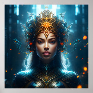 Fantasía mágica mujer de arte