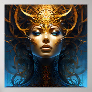 Fantasía mágica mujer de arte