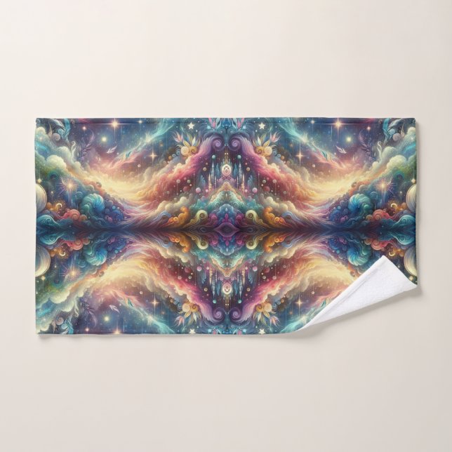 Fantasía mística Colorido Castillo de Faraway Cele (Toalla de mano)