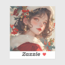 Fantasía navidad: Pegatina de Vinyl en vacaciones