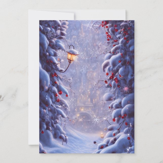 Fantasía Navidades 5 Tarjeta de felicitación (Anverso)