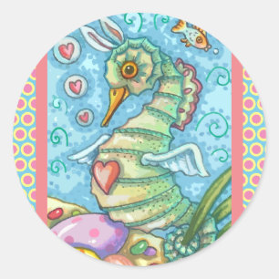 FANTASÍA ORIENTAL, PEGATINAS DE SEAHORSE DE PRIMAV