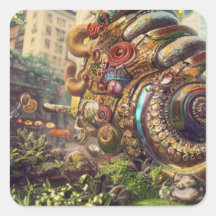 Fantasía: Pegatina de la concha de caracol de arte