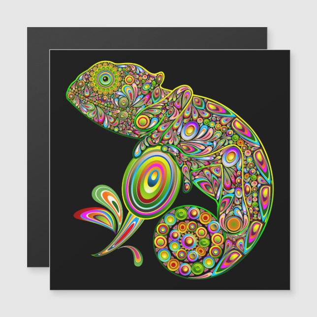Fantasía psicodélica de Chameleon (Anverso/Reverso)