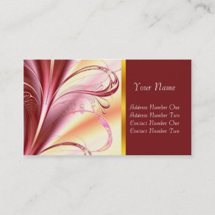 Fantasía púrpura, tarjeta del perfil