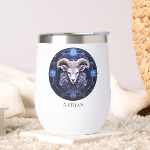 Fantasía Ram Zodiac Símbolo Celestial Galaxia Arie