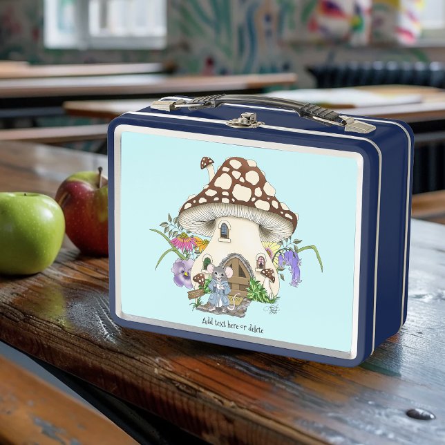 Fantasía Ratón Mushroom House Floral (Subido por el creador)