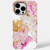 Fantasía rosa Alcohol Ink iPhone 14 Pro Max Funda