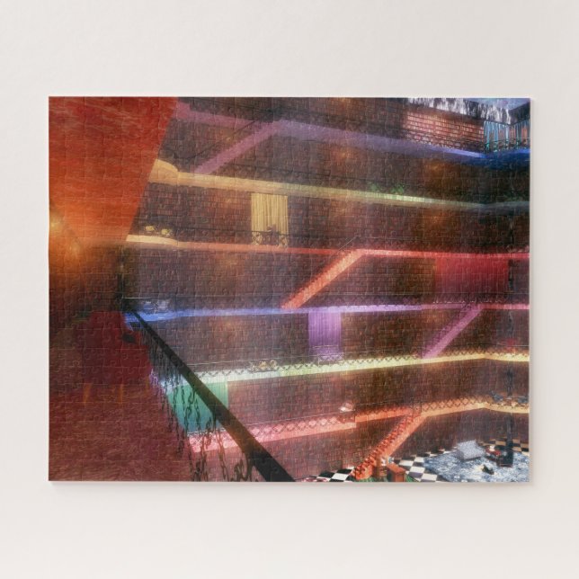 Fantasías: El rompecabezas de la Biblioteca del Pa (Horizontal)