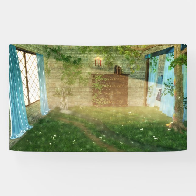 Fantasías: En pancarta de tierras de hadas (Horizontal)