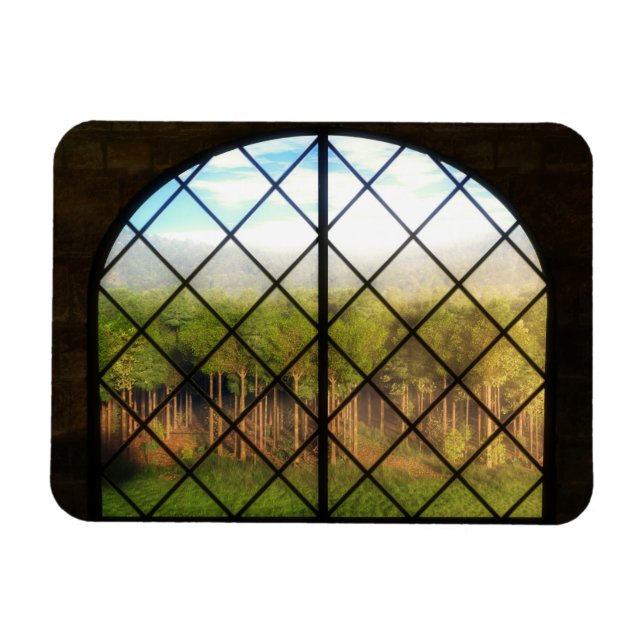 Fantasías: Imán flexible de fronteras de tierras d (Horizontal)