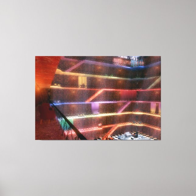 Fantasías: La impresión de los lienzos de la bibli (Anverso)