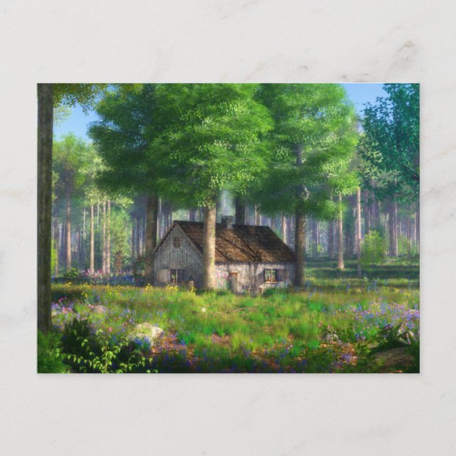 Fantasías: La postal de la cabaña forestal (Anverso)