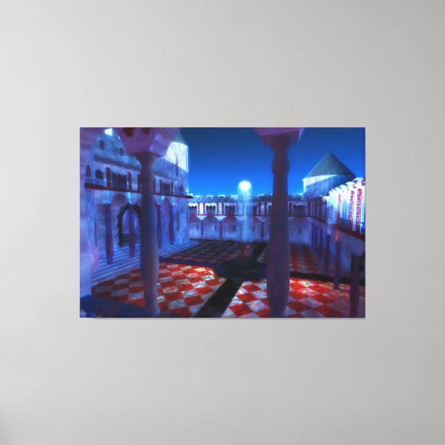 Fantasías: Patio de la impresión de tela del Palac (Anverso)