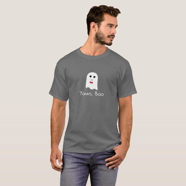 Fantasma a tu novio Feliz Camisa de Halloween (Anverso completo)
