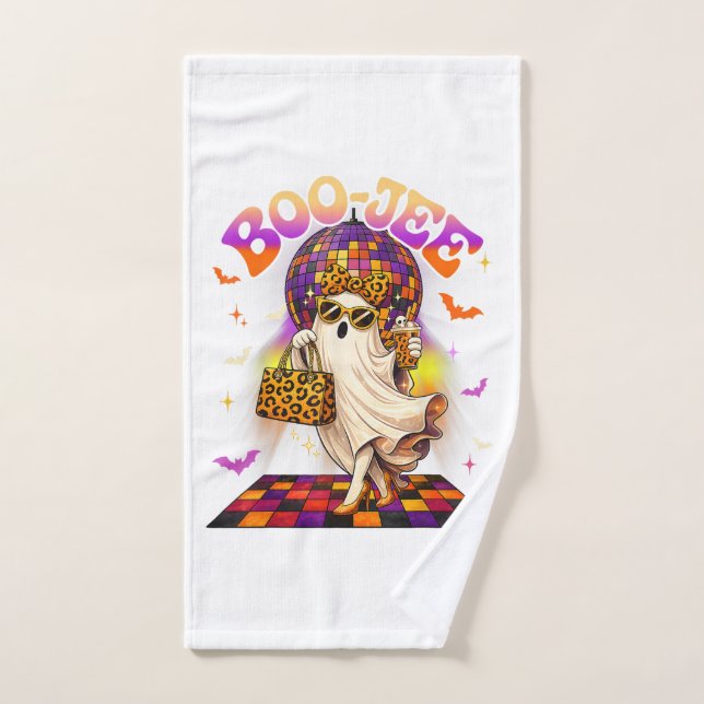 Fantasma Boojee Halloween Boo JEE Disco (Toalla de mano)
