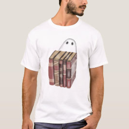 Fantasma con camiseta de libros