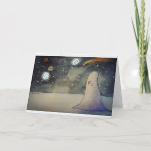 Fantasma con tarjeta de estrellas