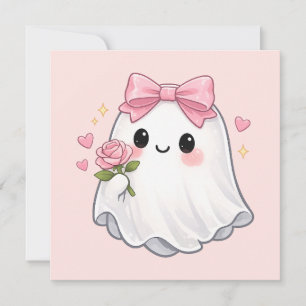Fantasma Coqueta Adorable con Lazo Rosa, Rosa de H