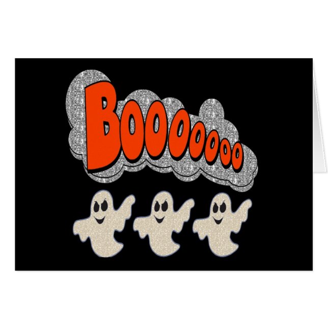 Fantasma de Boo de Tarjeta de Nota (Anverso (Horizontal))