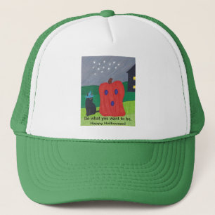 Fantasma de calabaza y Gorras de Cat Halloween de 