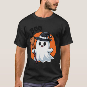 Fantasma de Halloween de camisetas con baño WItche