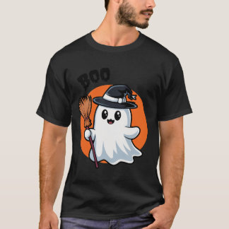 Fantasma de Halloween de camisetas con baño WItche