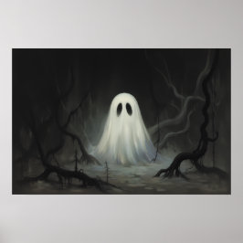 Fantasma de Halloween de época espumosa - Arte emb