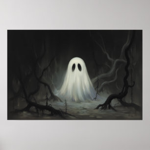 Fantasma de Halloween de época espumosa - Arte emb