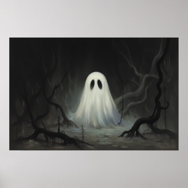Fantasma de Halloween de época espumosa - Arte emb (Frente)