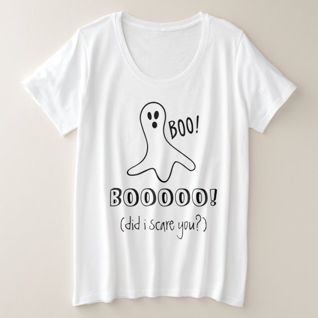 Fantasma De Halloween Diciendo Que BOO Te Asusté (Anverso del diseño)