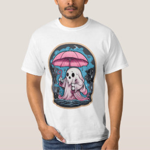 Fantasma de Halloween en paraguas - camiseta 2023