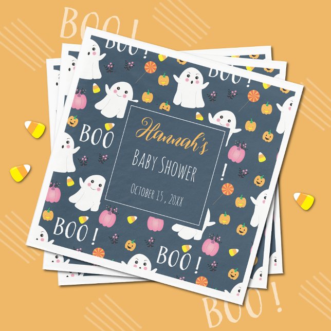Fantasma de Halloween oscuro Papel azul servilleta (Subido por el creador)