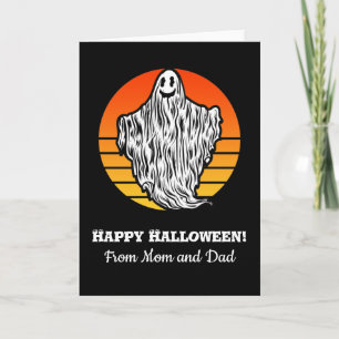 Fantasma de Halloween tiene hermosa tarjeta de épo