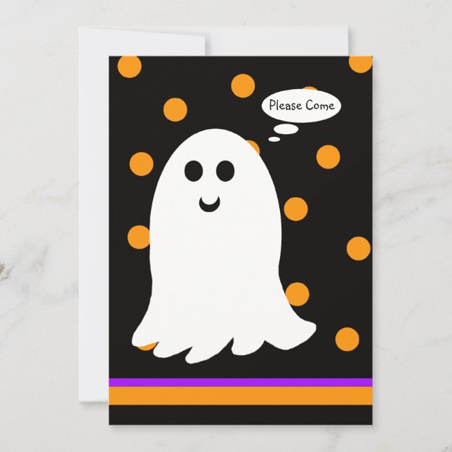 Fantasma de invitación a fiesta de cumpleaños de H (Anverso)