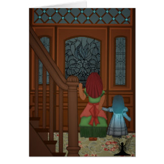 Fantasma en el arte de hadas mítico de la puerta