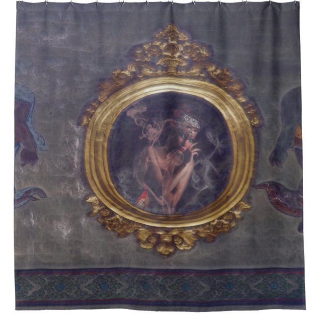 Fantasma en el espejo Cortina de ducha (Anverso)