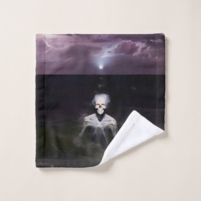 Fantasma en el mar - Pintura al óleo (Toallita)