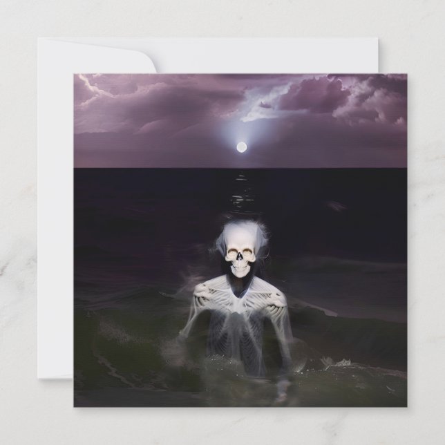 Fantasma en el mar - Pintura de petróleo (Anverso)