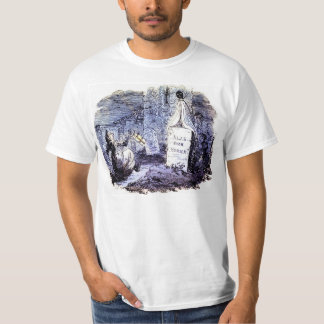 Fantasma en la camiseta del cementerio
