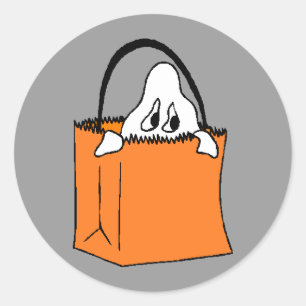 Fantasma En Pegatinas De Bolsa