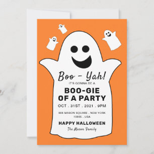 Fantasma feliz, fiesta Naranja de Halloween