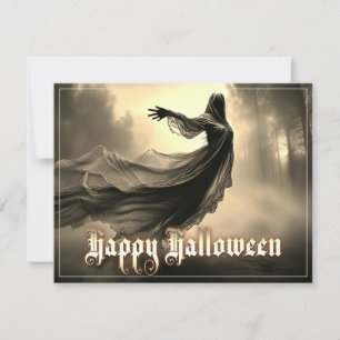 Fantasma Femenina Negra en Infierno - Halloween